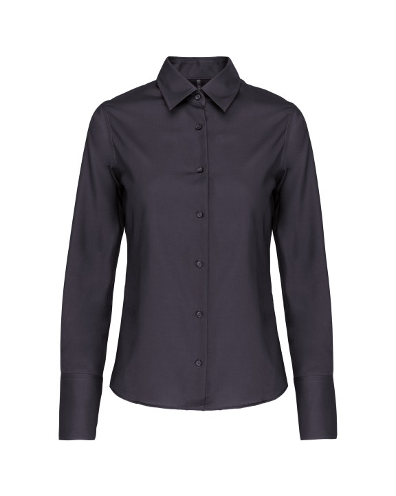 Hemden KARIBAN Dames non-iron blouse lange mouwen voor bedrukking &amp; borduring