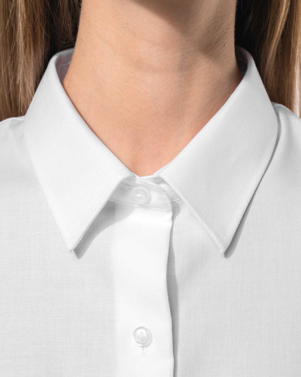 Hemden KARIBAN Dames non-iron blouse lange mouwen voor bedrukking &amp; borduring