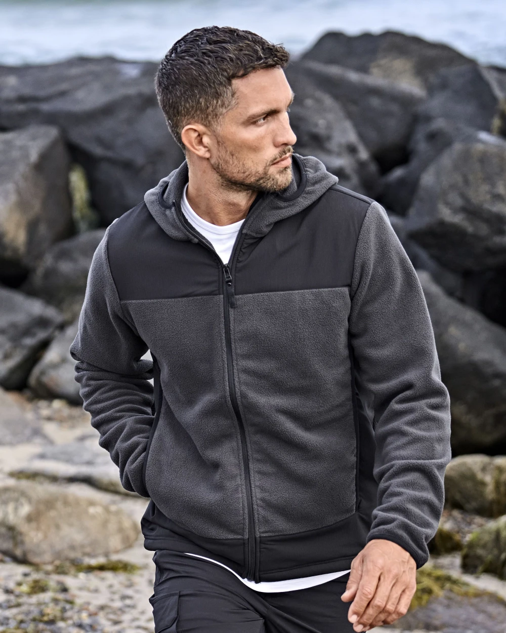 TEE JAYS MOUNTAIN HOODED FLEECE Polar Fleeces personalisierbar