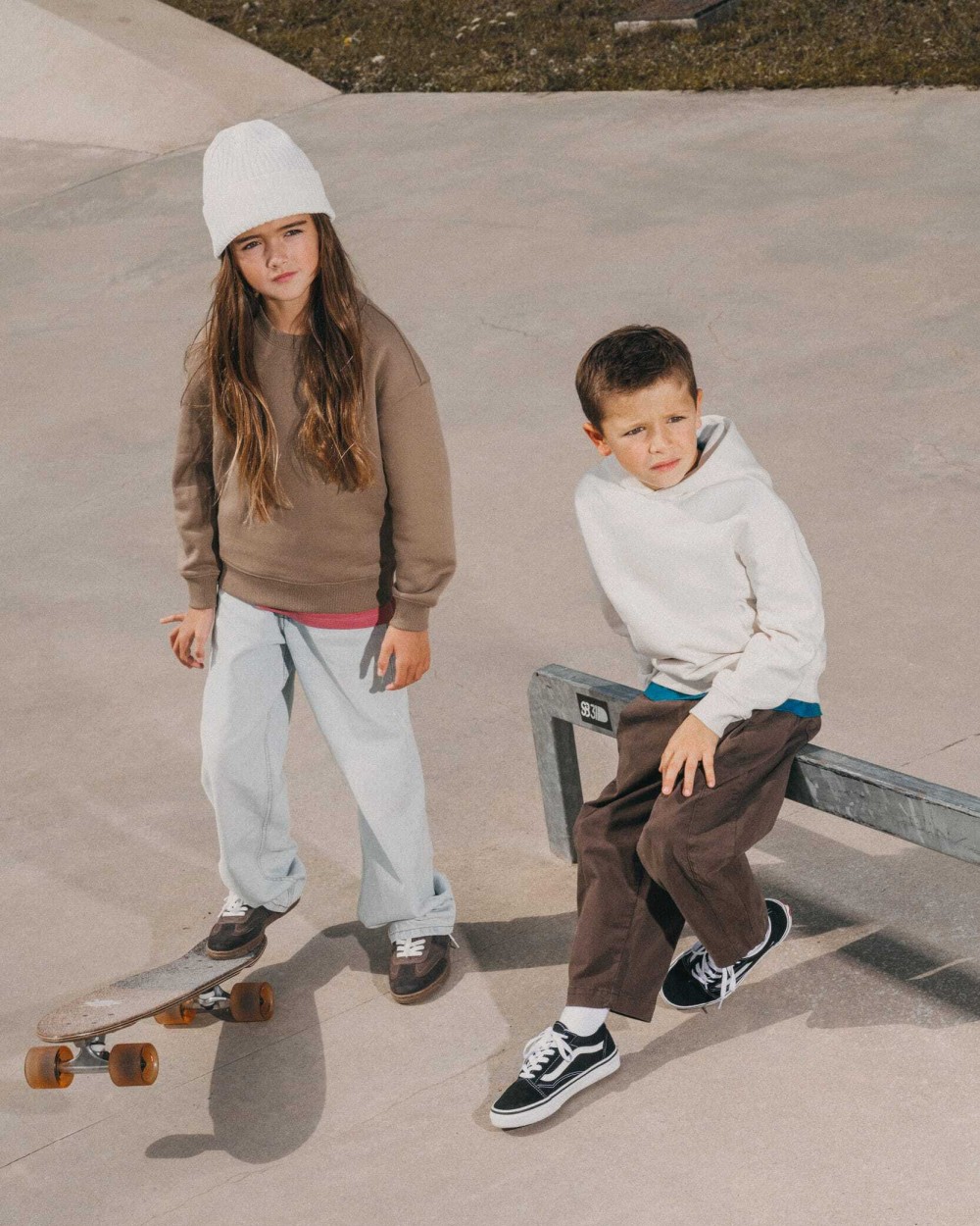 Sweaters & hoodies NATIVE SPIRIT Ecologische oversized kindersweater met capuchon voor bedrukking &amp; borduring