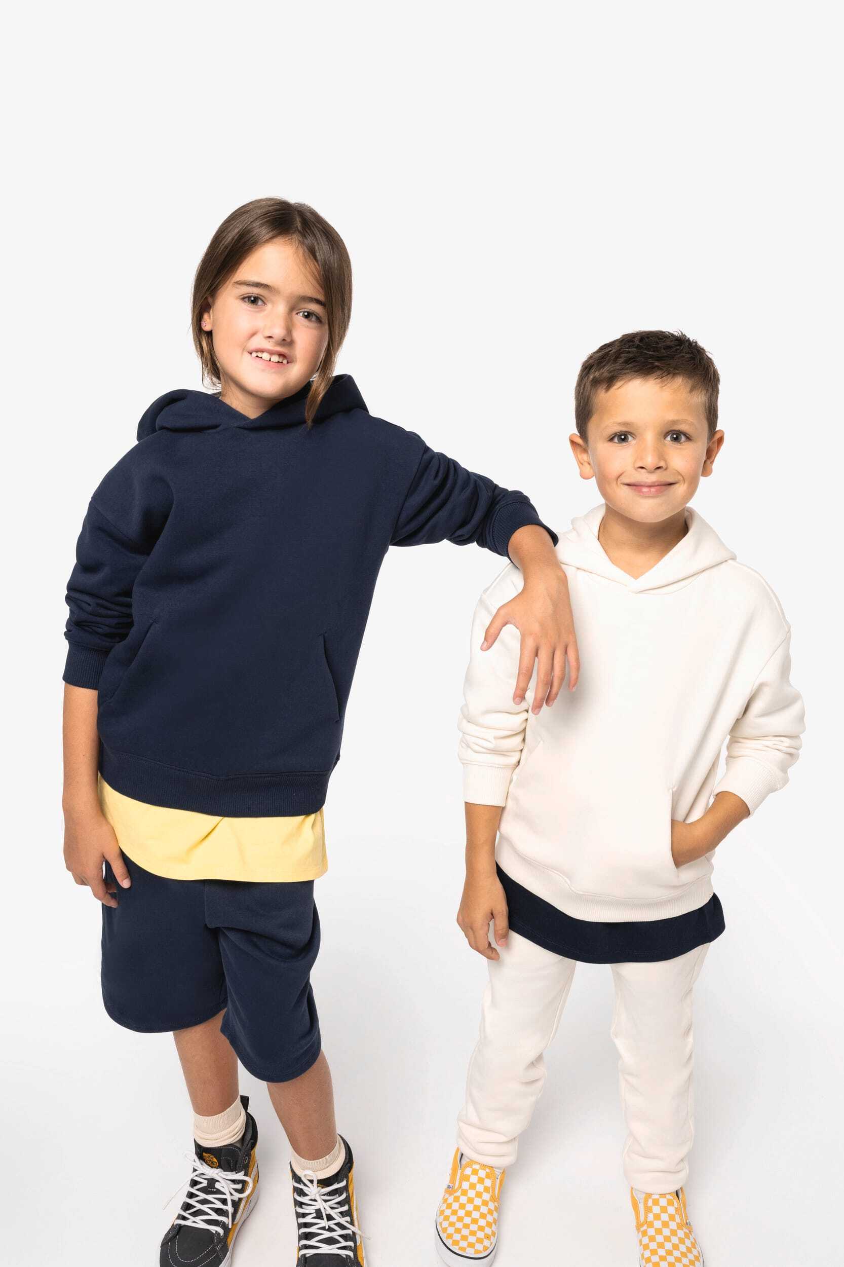 Sweat-shirts personnalisable NATIVE SPIRIT Sweat-shirt écoresponsable à capuche oversize enfant