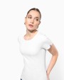 T-shirts KARIBAN Women's organic T-shirt "Origine France Garantie" voor bedrukking &amp; borduring