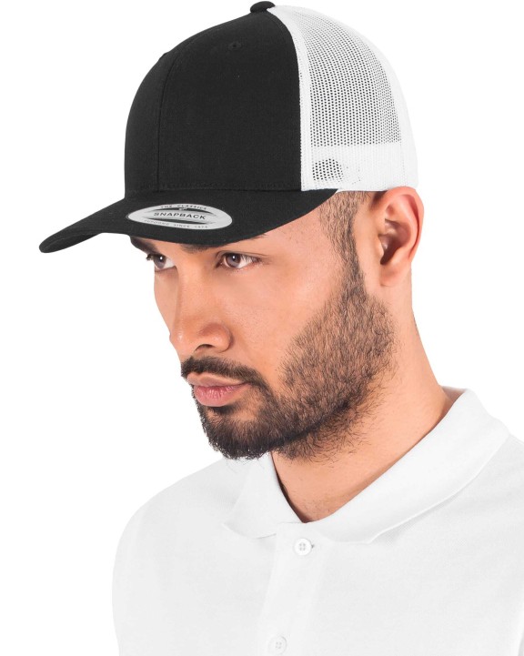 Petjes FLEXFIT Tweekleurige pet Retro Trucker voor bedrukking &amp; borduring