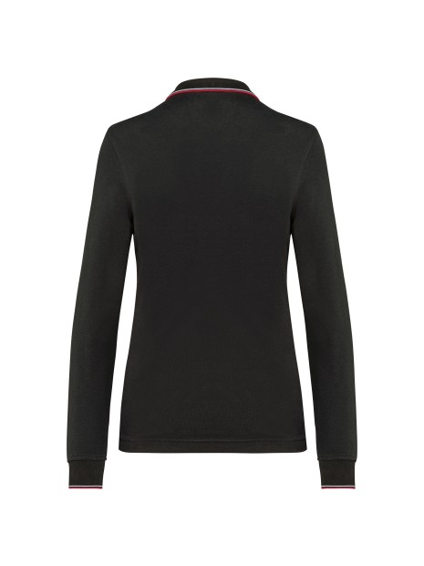 KARIBAN Polo maille piquée manches longues femme /api/colors/6115d0d1-a158-4f42-92d3-ca9df3b58b8d personnalisable