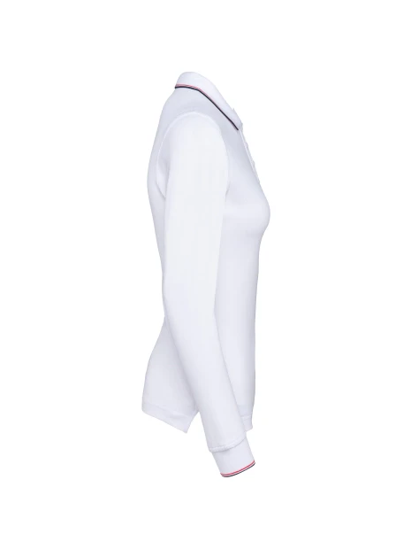 KARIBAN Polo maille piquée manches longues femme /api/colors/6d0adb01-8dd7-4172-baef-6a4e089565a0 personnalisable