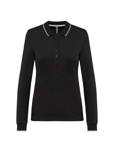 KARIBAN Polo maille piquée manches longues femme /api/colors/02f47dd6-c9d0-4f38-b05a-6c26fdb9e081 personnalisable