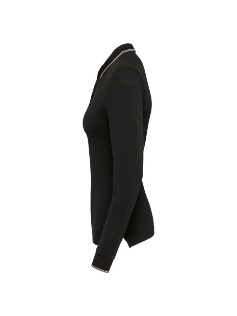 KARIBAN Polo maille piquée manches longues femme /api/colors/02f47dd6-c9d0-4f38-b05a-6c26fdb9e081 personnalisable