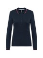 KARIBAN Polo maille piquée manches longues femme /api/colors/76f8dd6d-7b6e-4e39-84bd-97f35fdd8e54 personnalisable
