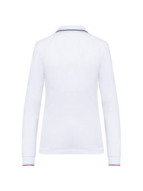 KARIBAN Polo maille piquée manches longues femme /api/colors/6d0adb01-8dd7-4172-baef-6a4e089565a0 personnalisable