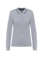 KARIBAN Polo maille piquée manches longues femme /api/colors/756a62c7-5ccb-4412-bddf-a29bbe090ad7 personnalisable