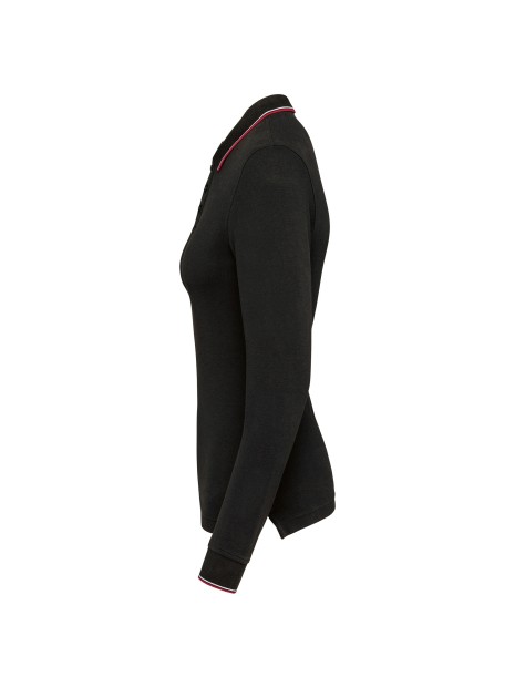 KARIBAN Polo maille piquée manches longues femme /api/colors/6115d0d1-a158-4f42-92d3-ca9df3b58b8d personnalisable