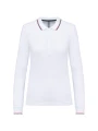 KARIBAN Polo maille piquée manches longues femme /api/colors/6d0adb01-8dd7-4172-baef-6a4e089565a0 personnalisable