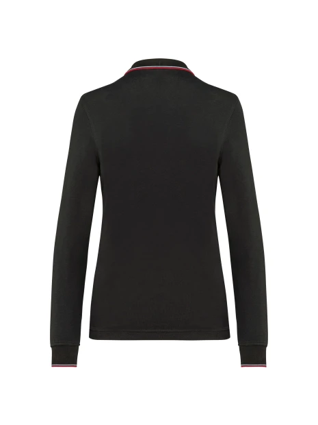 KARIBAN Polo maille piquée manches longues femme /api/colors/6115d0d1-a158-4f42-92d3-ca9df3b58b8d personnalisable