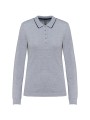 KARIBAN Polo maille piquée manches longues femme /api/colors/756a62c7-5ccb-4412-bddf-a29bbe090ad7 personnalisable