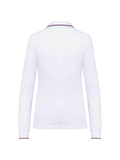 KARIBAN Polo maille piquée manches longues femme /api/colors/6d0adb01-8dd7-4172-baef-6a4e089565a0 personnalisable