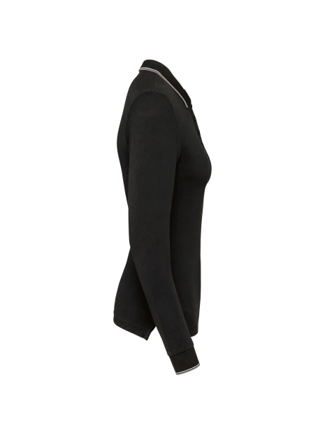 KARIBAN Polo maille piquée manches longues femme /api/colors/02f47dd6-c9d0-4f38-b05a-6c26fdb9e081 personnalisable