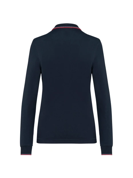 KARIBAN Polo maille piquée manches longues femme /api/colors/76f8dd6d-7b6e-4e39-84bd-97f35fdd8e54 personnalisable