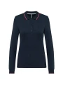 KARIBAN Polo maille piquée manches longues femme /api/colors/76f8dd6d-7b6e-4e39-84bd-97f35fdd8e54 personnalisable