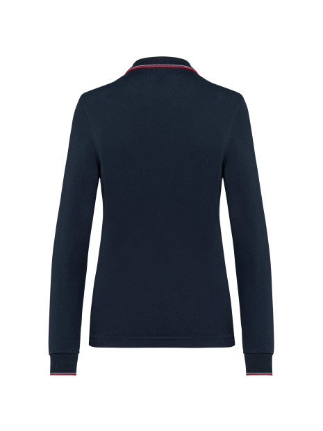 KARIBAN Polo maille piquée manches longues femme /api/colors/76f8dd6d-7b6e-4e39-84bd-97f35fdd8e54 personnalisable