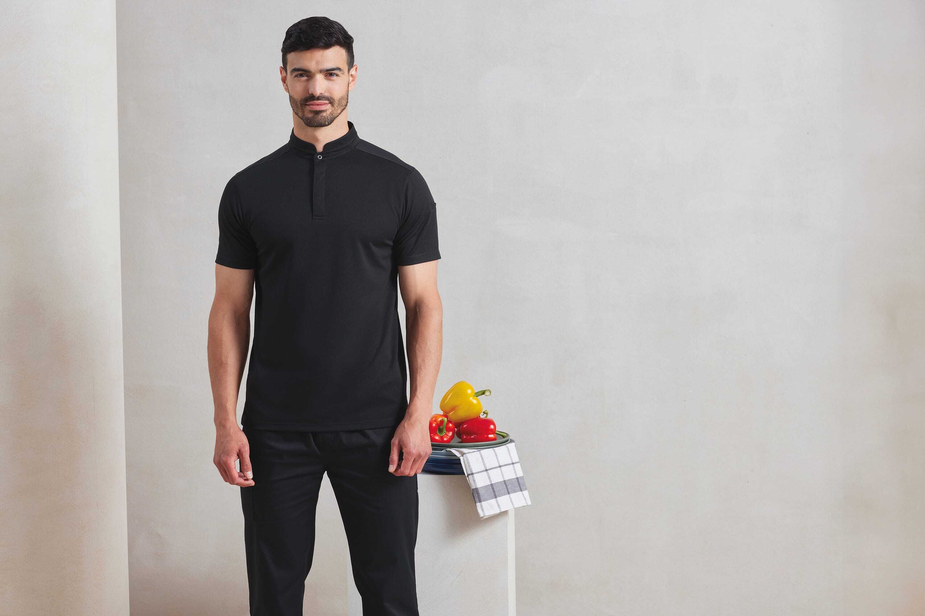 Polos personnalisable PREMIER Polo de cuisinier Coolchecker Essential à manches courtes