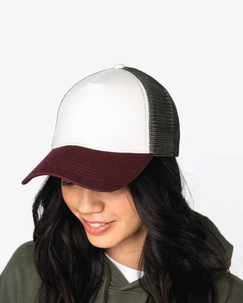 NATIVE SPIRIT Umweltfreundliche Unisex-Trucker-Kappe – 5 Panels Kappen personalisierbar
