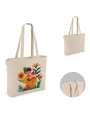 Tote bags personnalisable 4DO Sac fourre-tout en coton avec fermeture éclair OEKO-TEX® 47 x 11 x 35cm 320g/m²