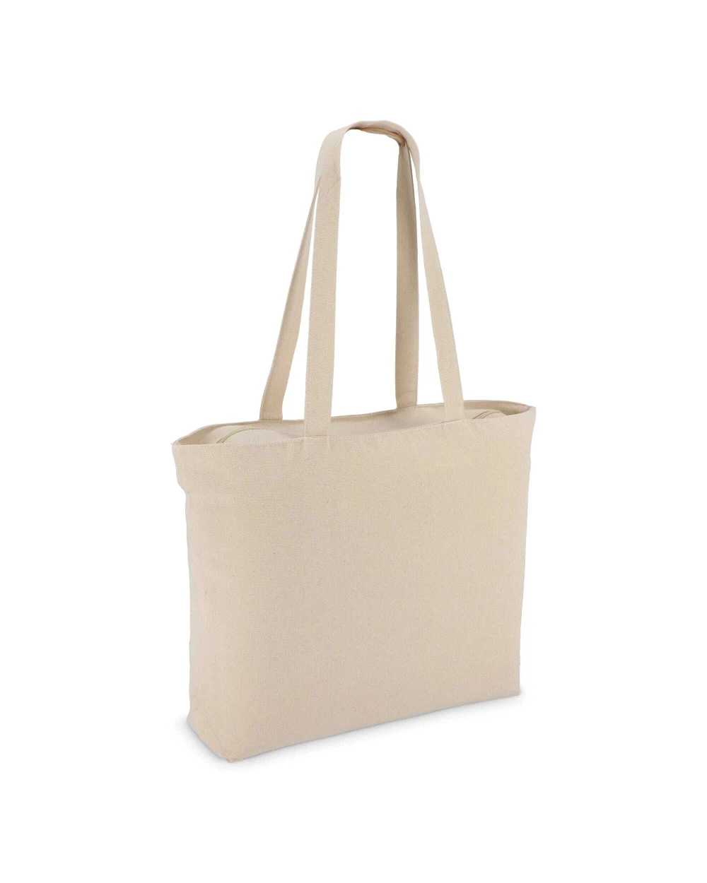 Tote bags 4DO Katoen Tote met rits OEKO-TEX® 47 x 11 x 35cm 320g/m² voor bedrukking &amp; borduring