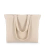 Tote bags 4DO Katoen Tote met rits OEKO-TEX® 47 x 11 x 35cm 320g/m² voor bedrukking &amp; borduring