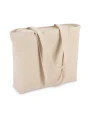 Tote bags 4DO Katoen Tote met rits OEKO-TEX® 47 x 11 x 35cm 320g/m² voor bedrukking &amp; borduring