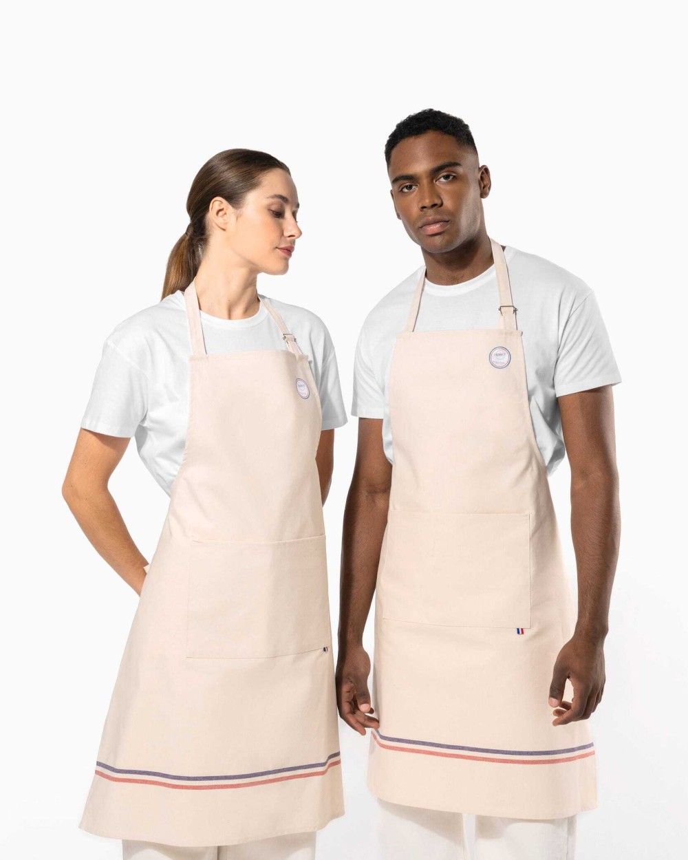 Schorten KARIBAN Schort Origine France Garantie voor bedrukking &amp; borduring