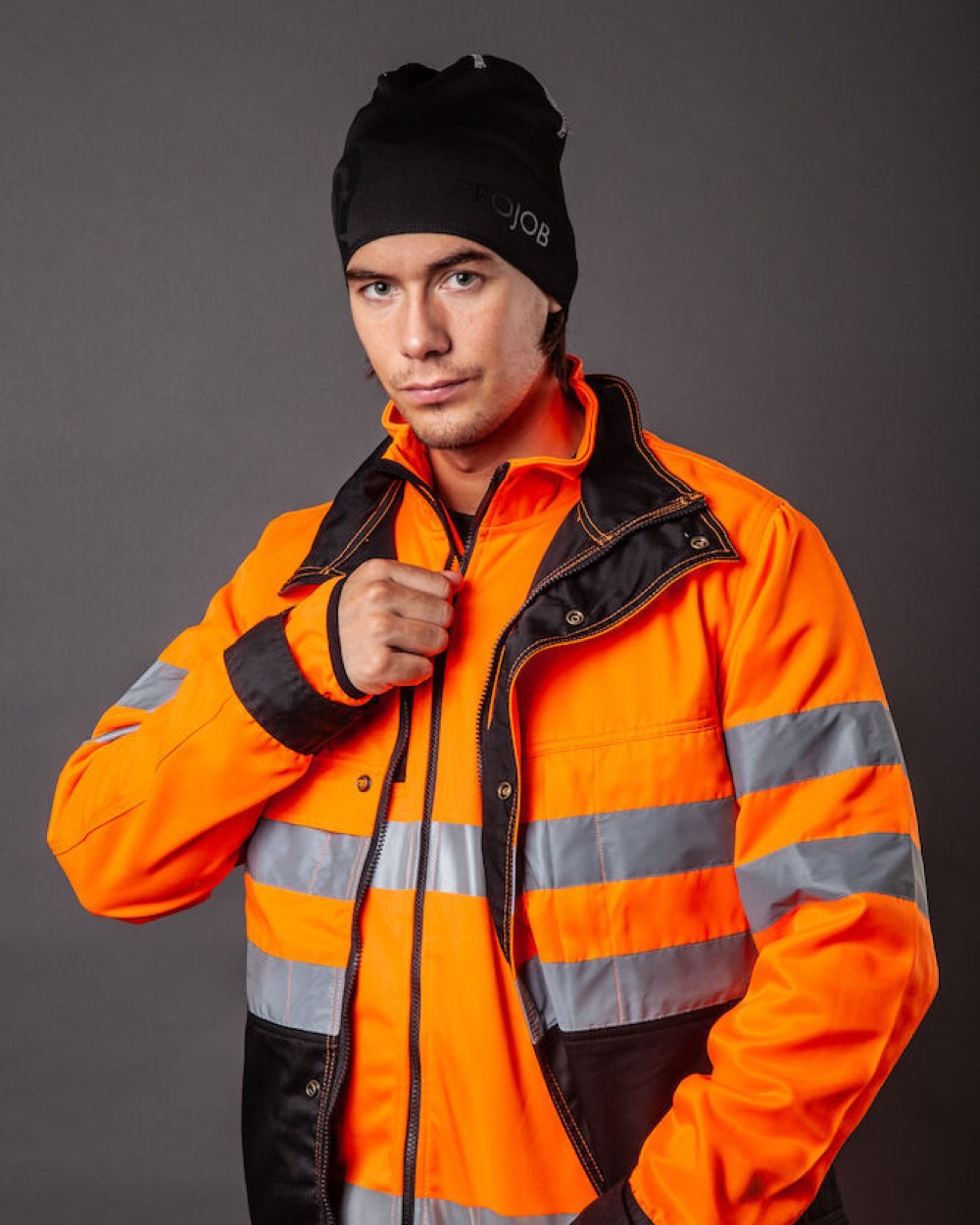 Vestes personnalisable PROJOB 6401 BLOUSON POLYCOTON - EN ISO 20471 CLASSE 3