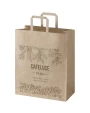 4DO Kraft 80–90 g/m² Papiertasche mit flachen Griffen – 32 × 17 × 39 cm Taschen personalisierbar