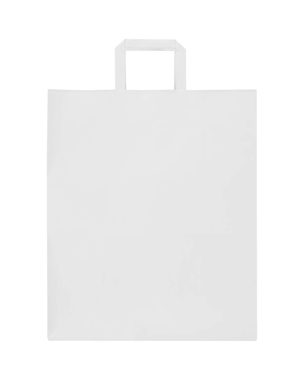 4DO Kraft 80–90 g/m² Papiertasche mit flachen Griffen – 32 × 17 × 39 cm Taschen personalisierbar