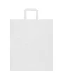 Tassen & Zakken 4DO Kraft papieren tas 80–90 g/m² met platte handvatten – 32 x 17 x 39 cm voor bedrukking &amp; borduring
