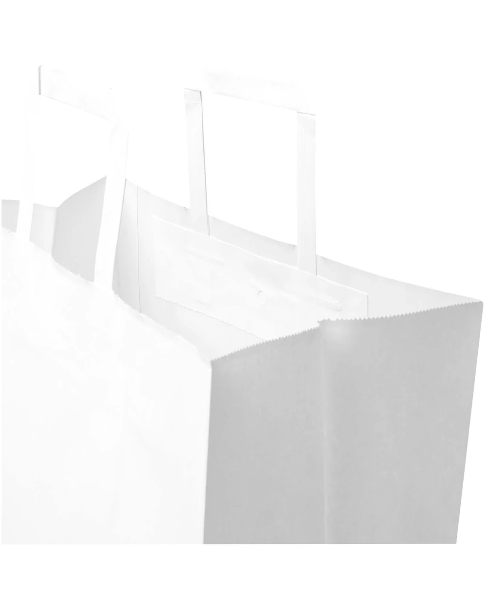 4DO Kraft 80–90 g/m² Papiertasche mit flachen Griffen – 32 × 17 × 39 cm Taschen personalisierbar