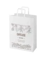 4DO Kraft 80–90 g/m² Papiertasche mit flachen Griffen – 32 × 17 × 39 cm Taschen personalisierbar