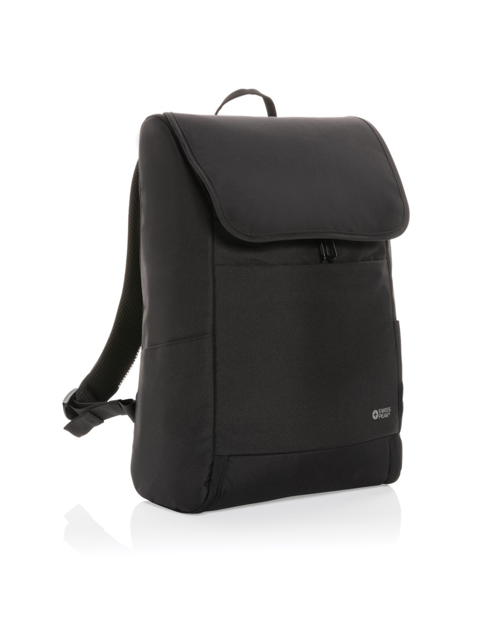 Tassen & Zakken SWISS PEAK Swiss Peak Fern AWARE™ RPET allover zip 15" laptop rugzak voor bedrukking &amp; borduring