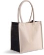 Tote bags KIMOOD Shopper van katoen/jute - 17 L voor bedrukking &amp; borduring