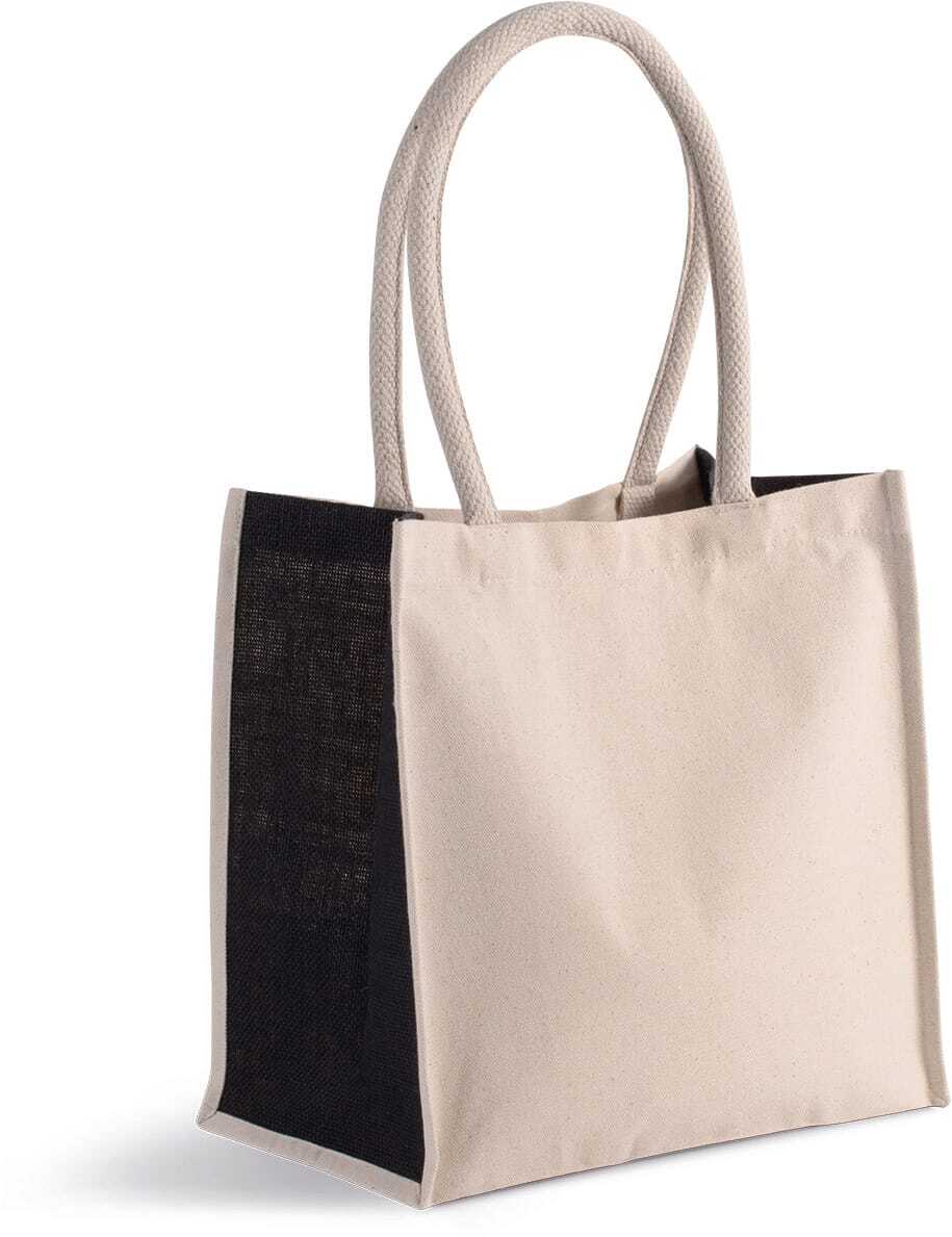 Tote bags personnalisable KIMOOD Sac cabas en coton / jute - 17 L