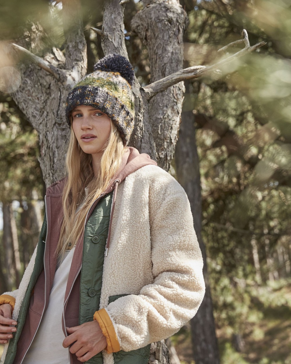 Mutsen BEECHFIELD CORKSCREW POM POM BEANIE voor bedrukking &amp; borduring