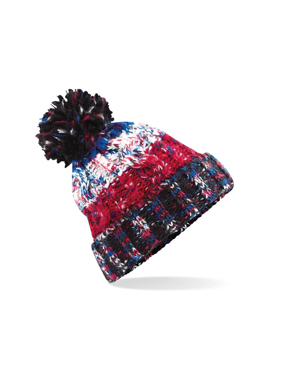 Mutsen BEECHFIELD CORKSCREW POM POM BEANIE voor bedrukking &amp; borduring