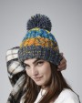 Mutsen BEECHFIELD CORKSCREW POM POM BEANIE voor bedrukking &amp; borduring