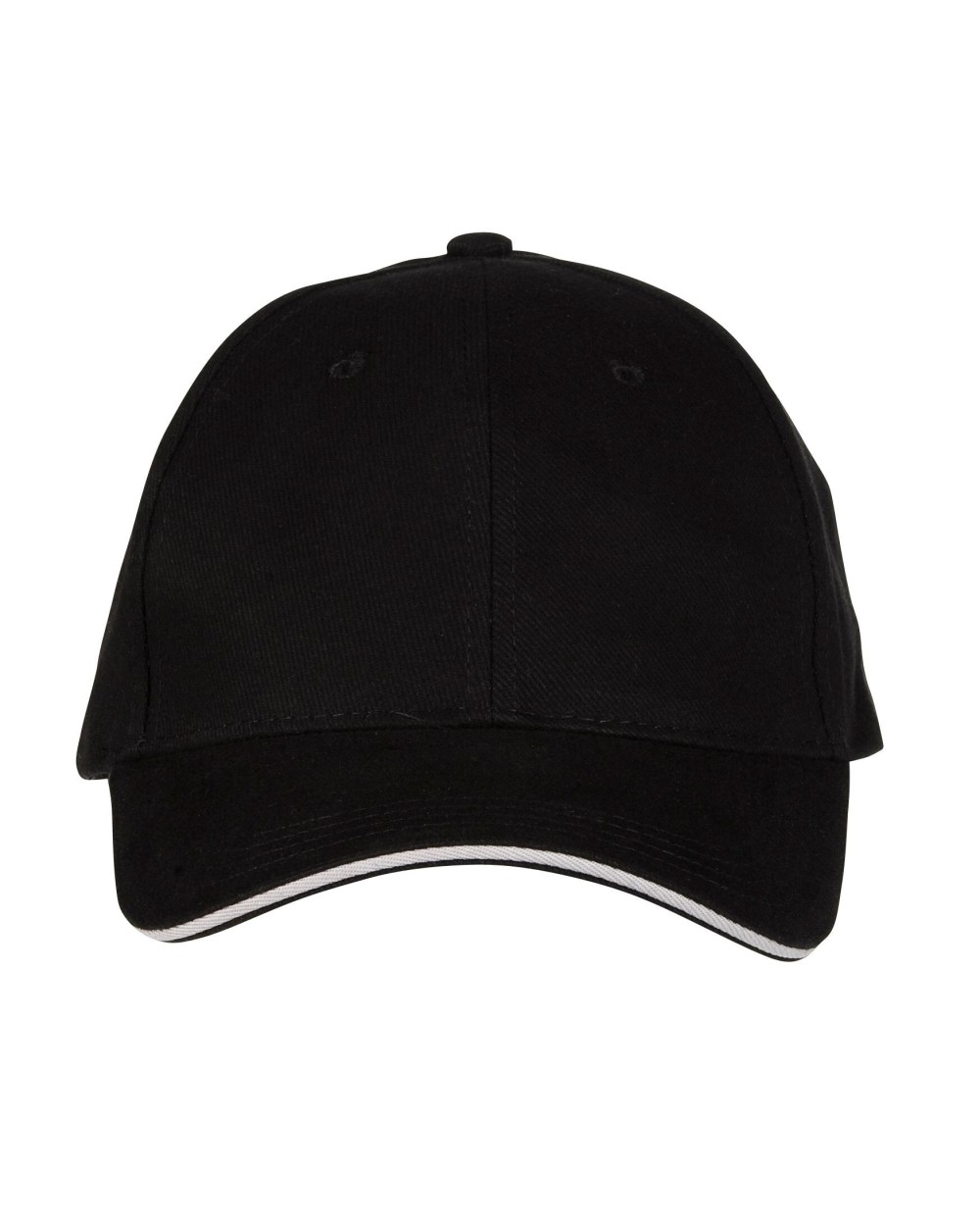 Petjes BLACK & MATCH 6 PANEL CAP voor bedrukking &amp; borduring