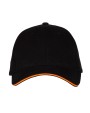 Petjes BLACK & MATCH 6 PANEL CAP voor bedrukking &amp; borduring
