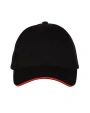 Petjes BLACK & MATCH 6 PANEL CAP voor bedrukking &amp; borduring