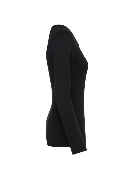 KARIBAN T-shirt Supima® col rond manches longues femme /api/colors/b9fdad4a-5e94-45cb-8c03-c08b349b28c3 personnalisable