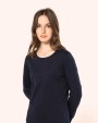 T-shirts KARIBAN Supima® dames-T-shirt ronde hals lange mouwen voor bedrukking &amp; borduring