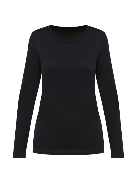 KARIBAN T-shirt Supima® col rond manches longues femme /api/colors/b9fdad4a-5e94-45cb-8c03-c08b349b28c3 personnalisable