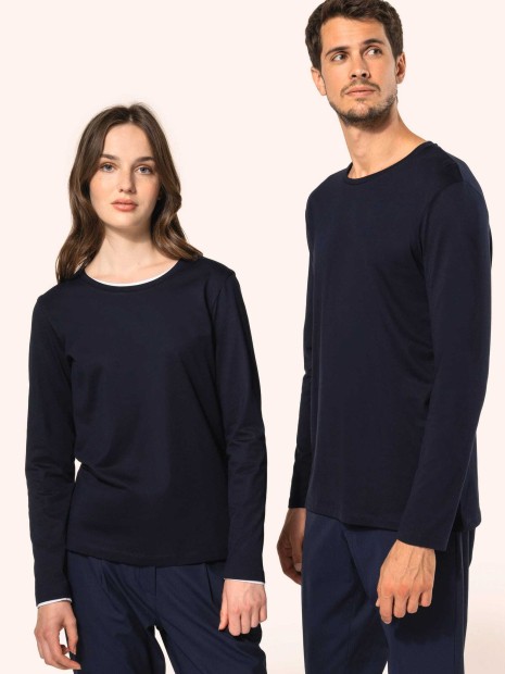 T-Shirts à personnaliser KARIBAN T-shirt Supima® col rond manches longues femme 