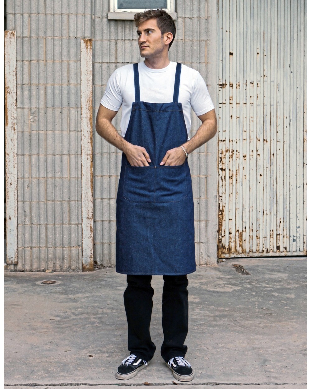 LINK KITCHENWEAR Hobby apron with cross bands and pocket Schürzen personalisierbar